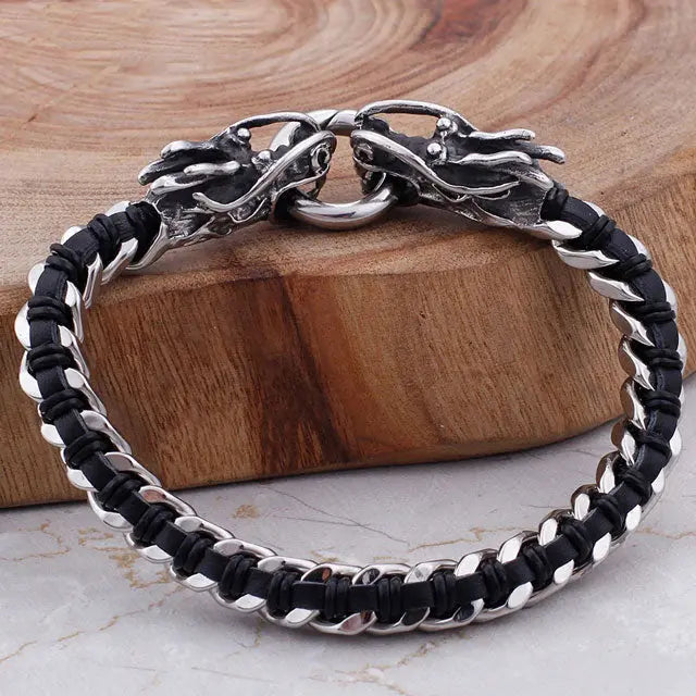 BRACELET DRAGON JǪRMUNGANDR - Viking Héritage