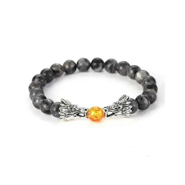 BRACELET DRAGON - PIERRE DE LAVE - Viking Héritage