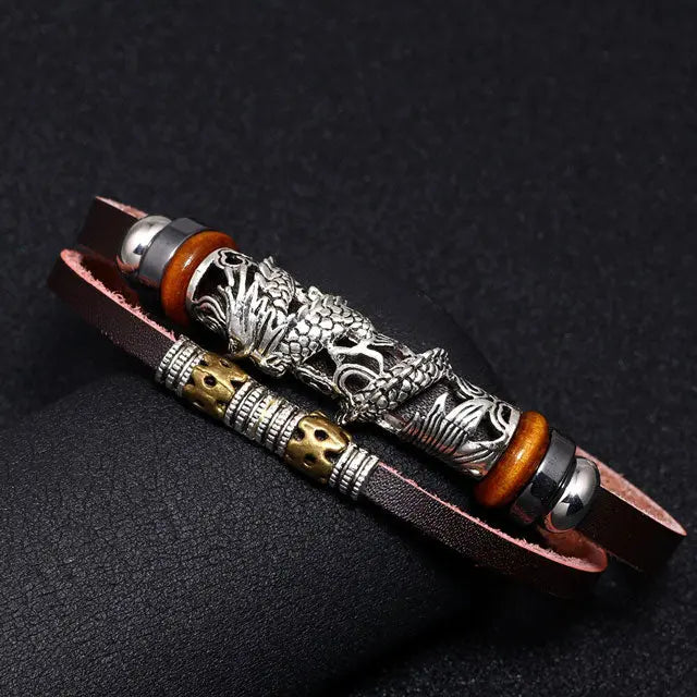 BRACELET DRAGON SCANDINAVE - Viking Héritage