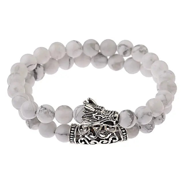 BRACELET DRAGON SCANDINAVE (PERLES) - Viking Héritage