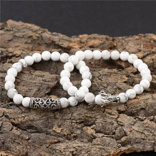 BRACELET DRAGON SCANDINAVE (PERLES) - Viking Héritage