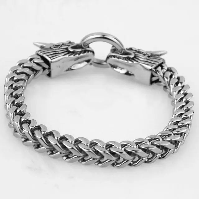 BRACELET DRAGON SIMPLE (ACIER) - Viking Héritage
