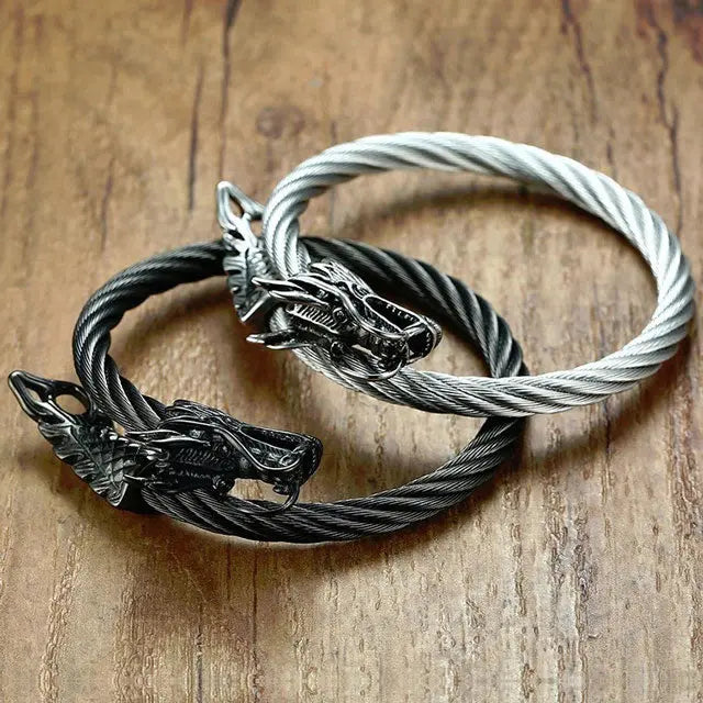 BRACELET DRAGON TORQUÉ - Viking Héritage
