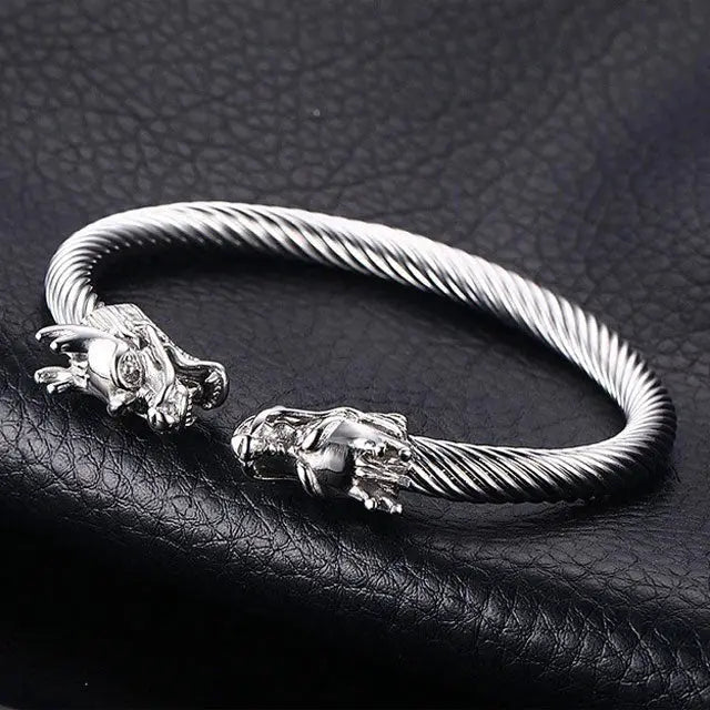 BRACELET DRAGON (ACIER) - Viking Héritage
