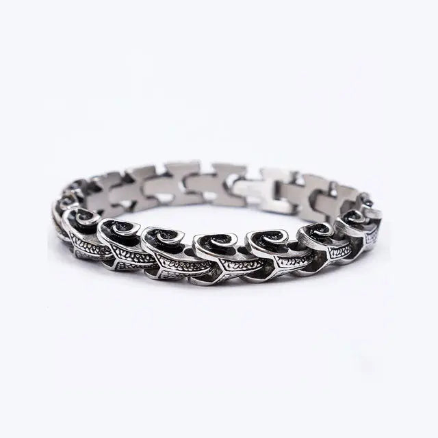 BRACELET DRAGON (Acier) - Viking Héritage