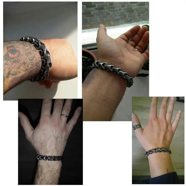 BRACELET DRAGON (Acier) - Viking Héritage