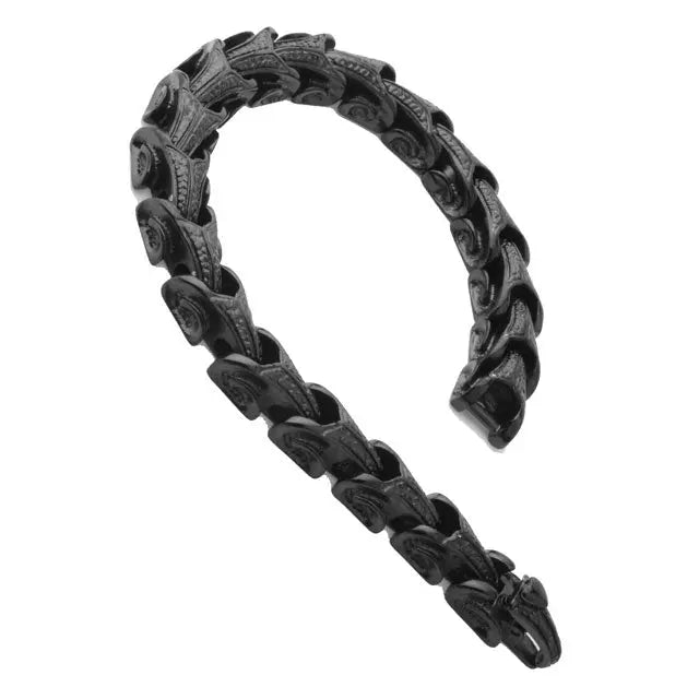 BRACELET ÉCAILLE DE DRAGON NOIR - Viking Héritage