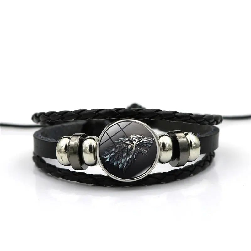 BRACELET FENRIR - CUIR - Viking Héritage