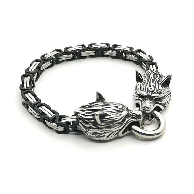 BRACELET LOUP VIKING GERI ET FREKI - Viking Héritage