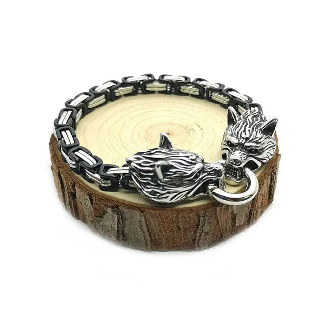BRACELET LOUP VIKING GERI ET FREKI - Viking Héritage
