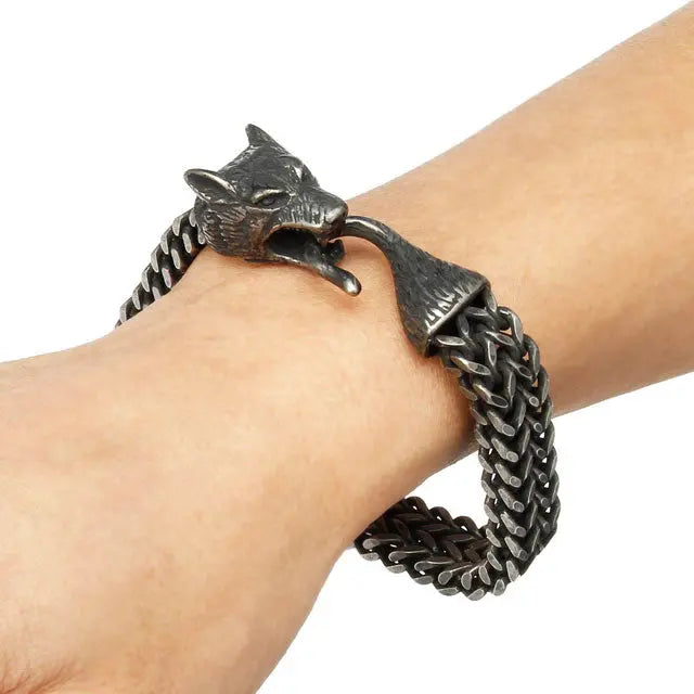 BRACELET LOUP VIKING HATI - Viking Héritage