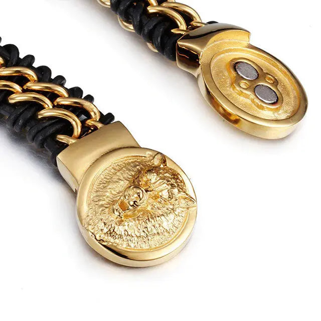 BRACELET LOUP VIKING SKOLL - Viking Héritage