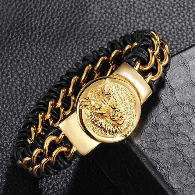 BRACELET LOUP VIKING SKOLL - Viking Héritage