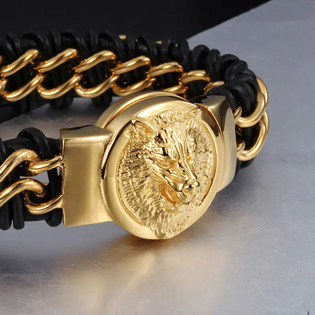 BRACELET LOUP VIKING SKOLL - Viking Héritage