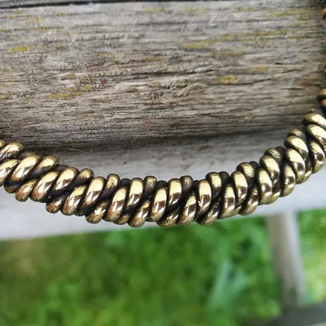 BRACELET RAGNAR LOTHBROK VIKINGS BRONZE MASSIF - Viking Héritage
