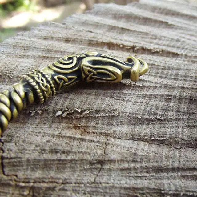 BRACELET RAGNAR LOTHBROK VIKINGS BRONZE MASSIF - Viking Héritage