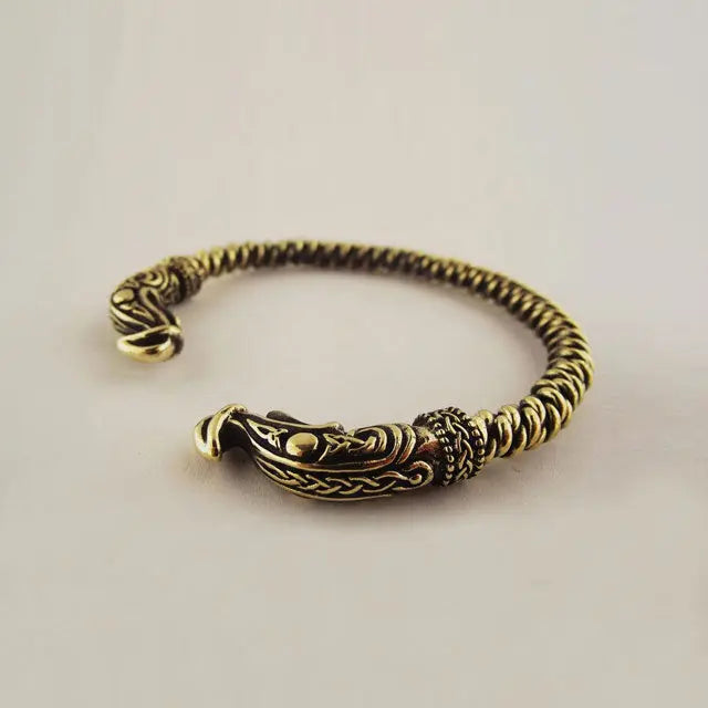 BRACELET RAGNAR LOTHBROK VIKINGS BRONZE MASSIF - Viking Héritage