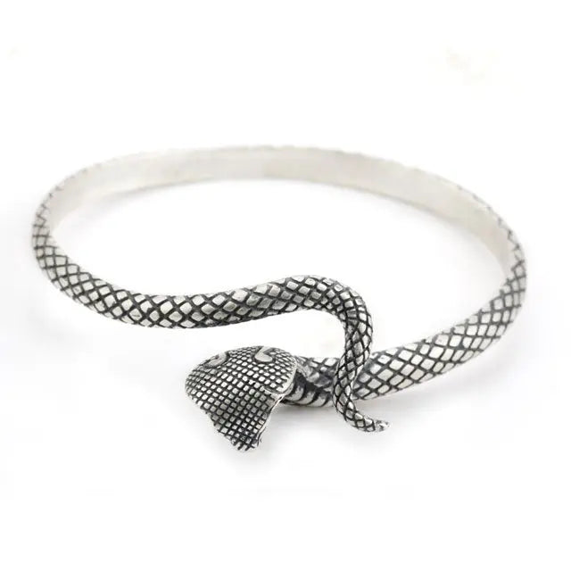 BRACELET SERPENT ARGENT POUR HOMME - Viking Héritage