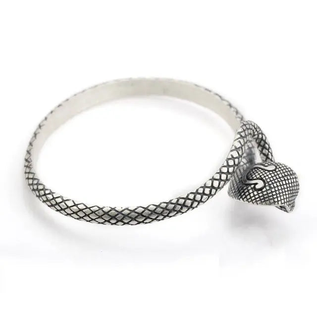 BRACELET SERPENT ARGENT POUR HOMME - Viking Héritage
