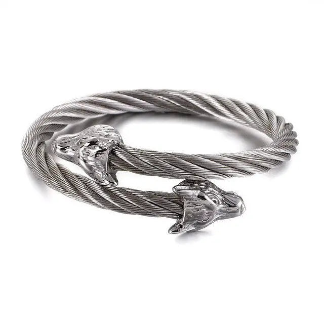 BRACELET TORSADÉ HATI ET SKOLL - Viking Héritage