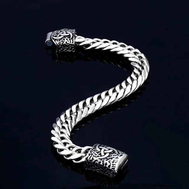 BRACELET TRIPLE CORNE D'ODIN - Viking Héritage
