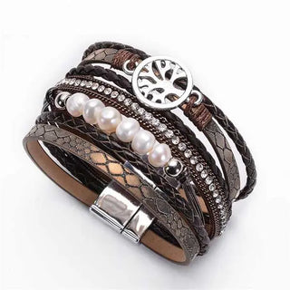 WIKINGER-ARMBAND BAUM DES LEBENS – LEDER