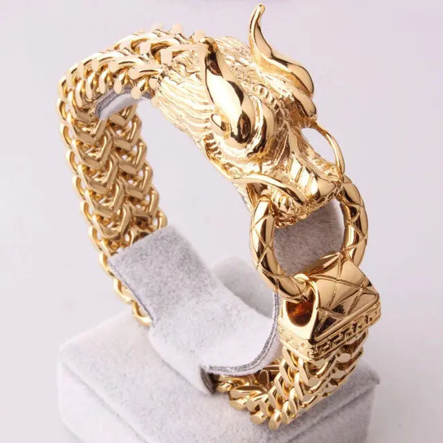 BRACELET VIKING - DRAGON MASSIF - Viking Héritage