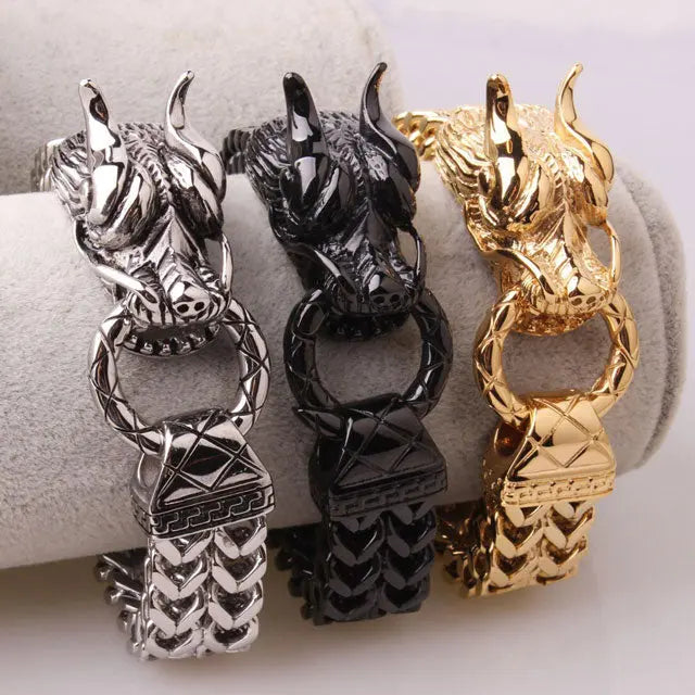 BRACELET VIKING - DRAGON MASSIF - Viking Héritage
