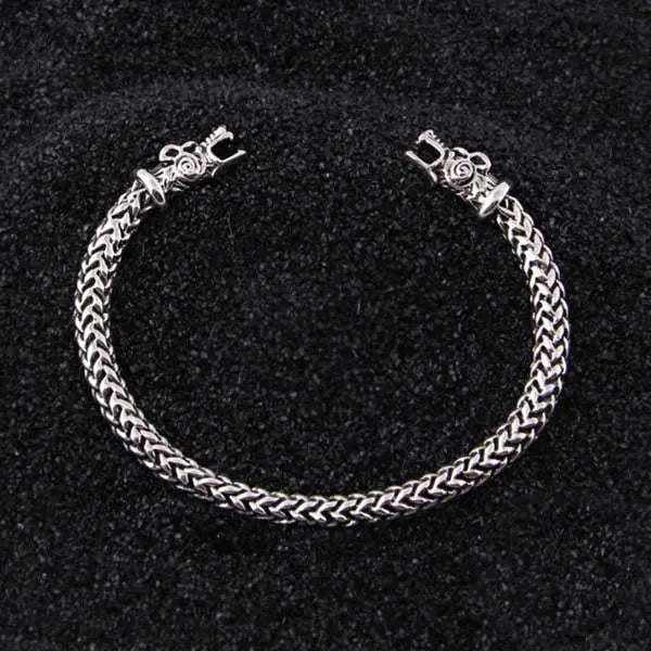 BRACELET VIKING GERI ET FREKI ARGENT STERLING .925 - Viking Héritage