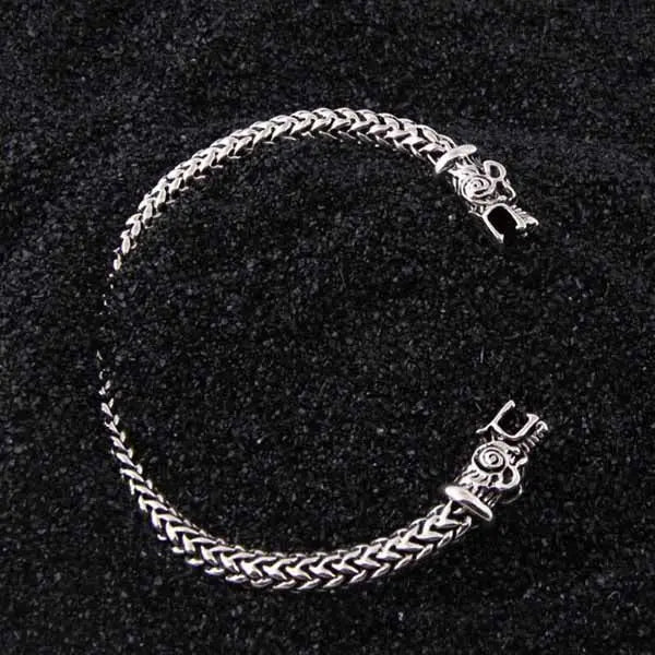 BRACELET VIKING GERI ET FREKI ARGENT STERLING .925 - Viking Héritage