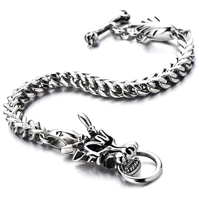BRACELET VIKING TÊTE DE DRAGON - Viking Héritage