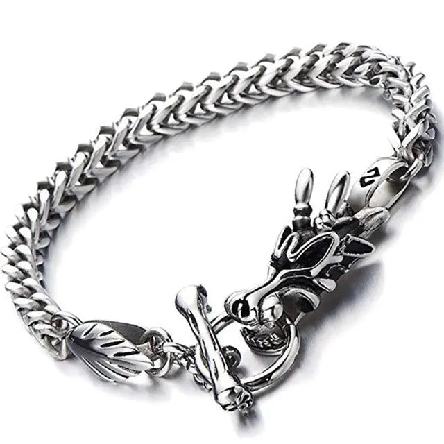 BRACELET VIKING TÊTE DE DRAGON - Viking Héritage