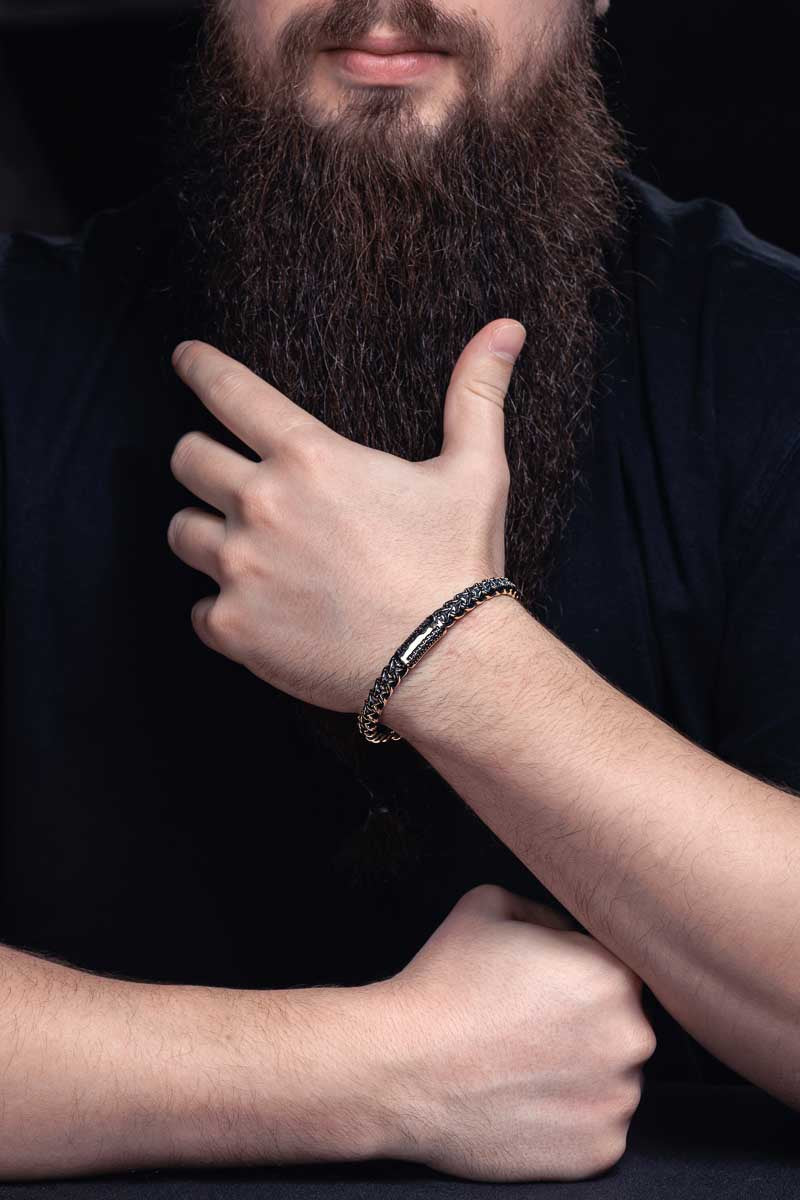Bracelet Odin et Corbeaux — Bronze