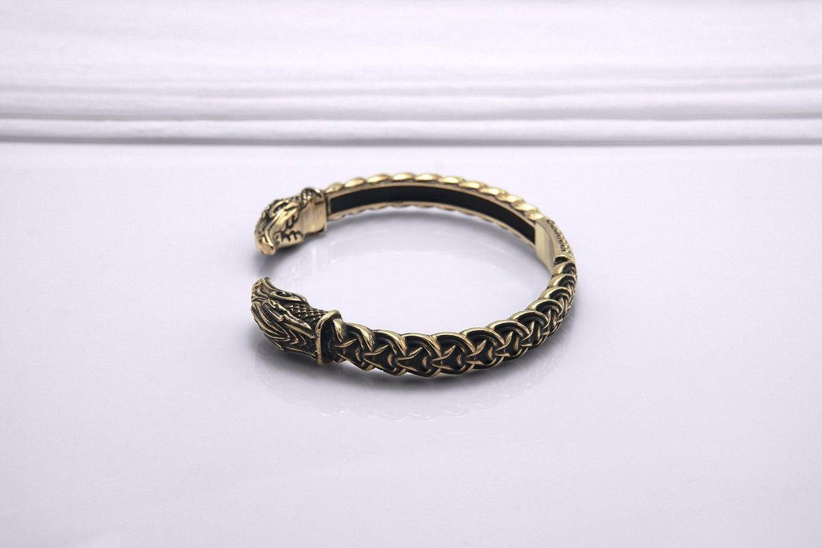 Bracelet Odin et Corbeaux — Bronze