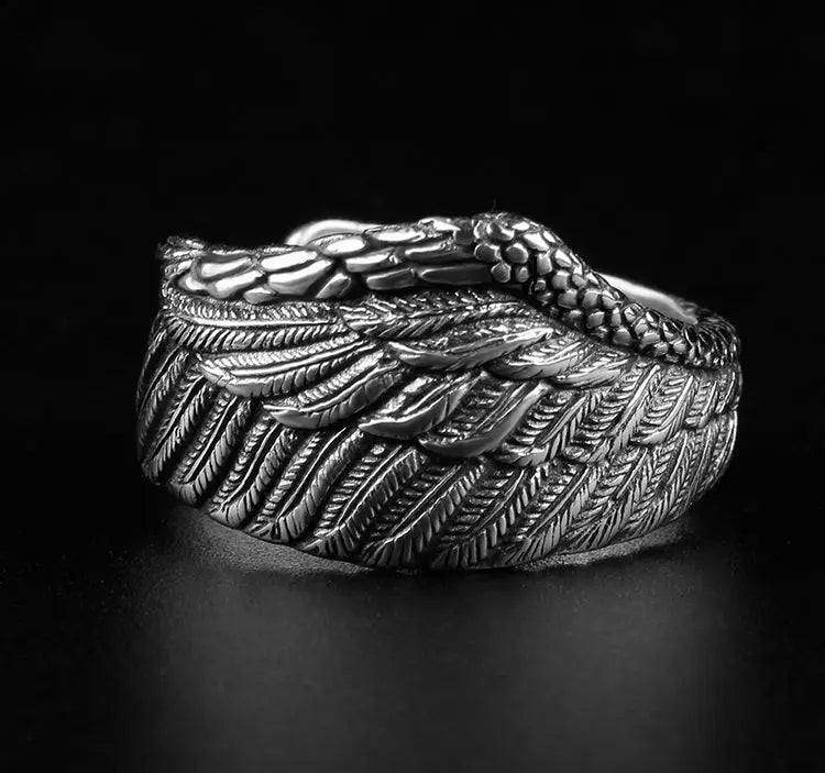 Bague Aile d'Aigle (Argent) - Viking Héritage