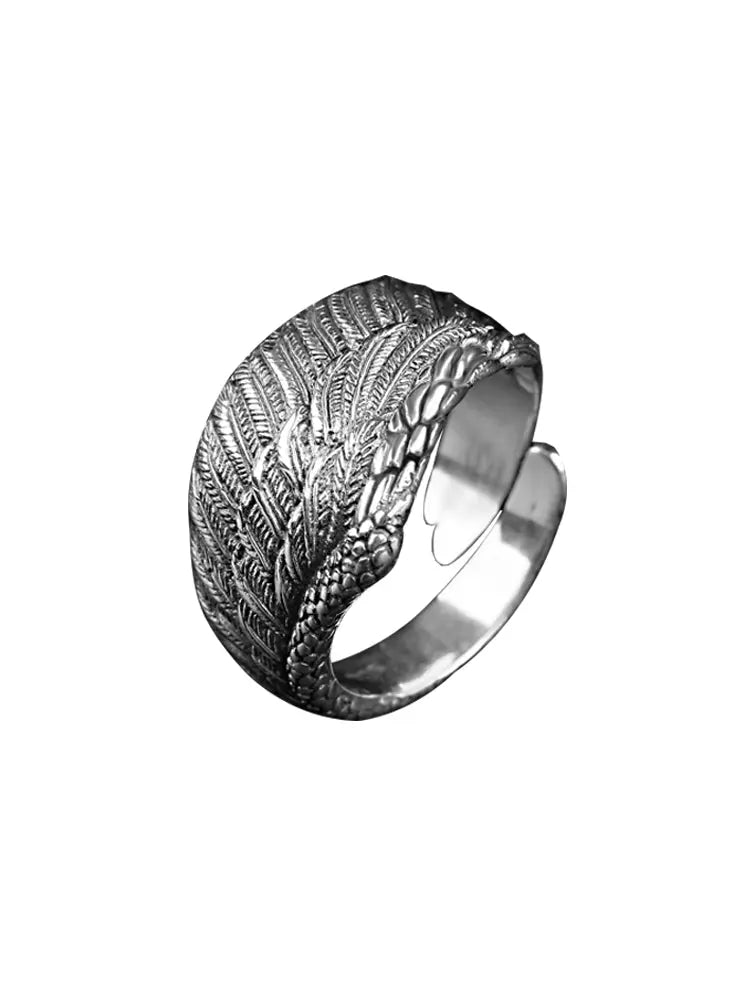 Bague Aile d'Aigle (Argent) - Viking Héritage