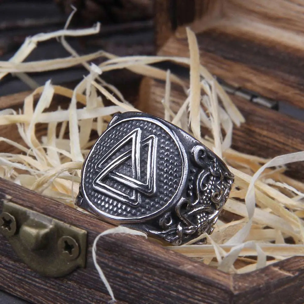Bague Force du Valknut - Viking Héritage