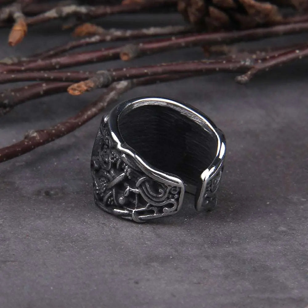 Bague Force du Valknut - Viking Héritage