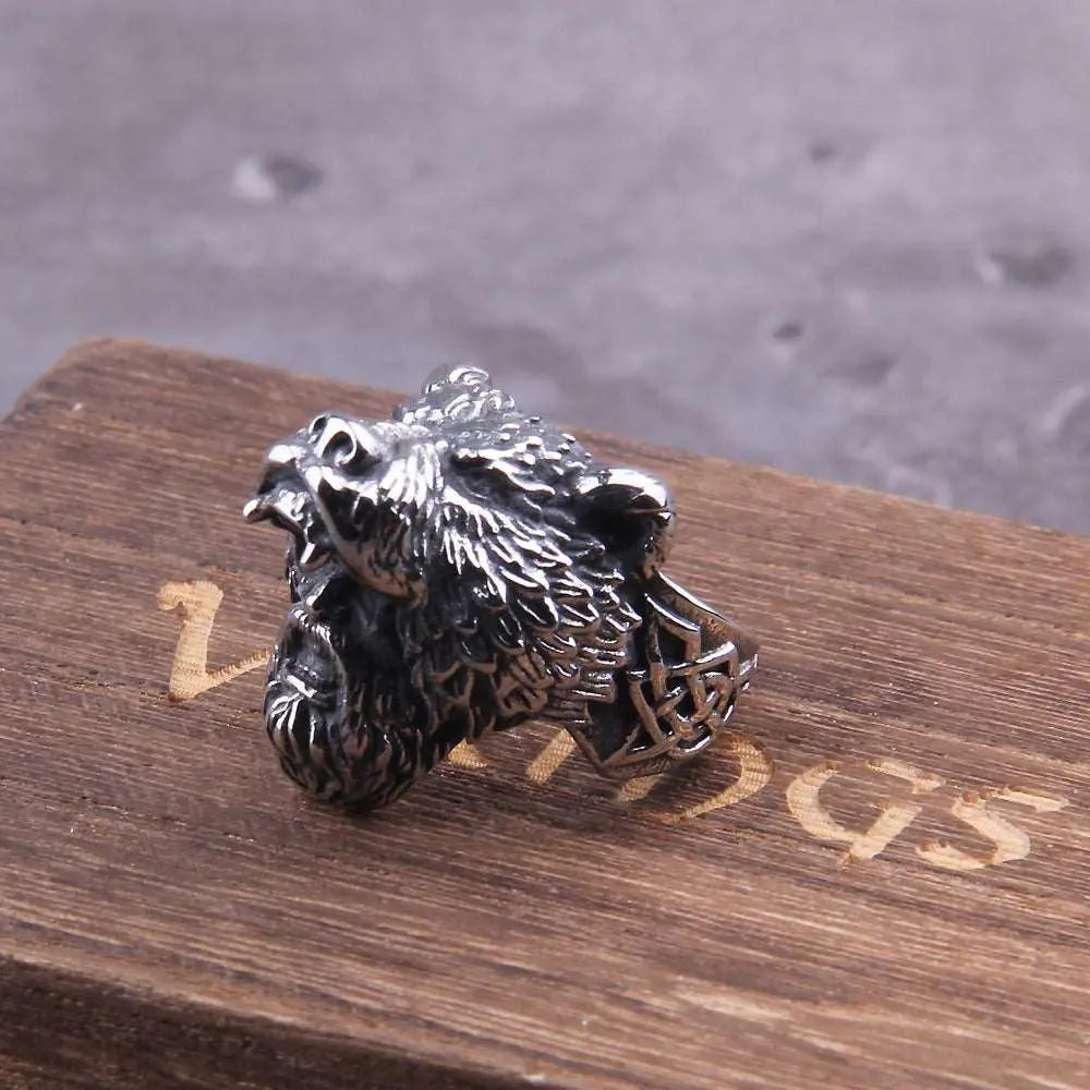 Bague Guerrier Ours Berserker - Viking Héritage