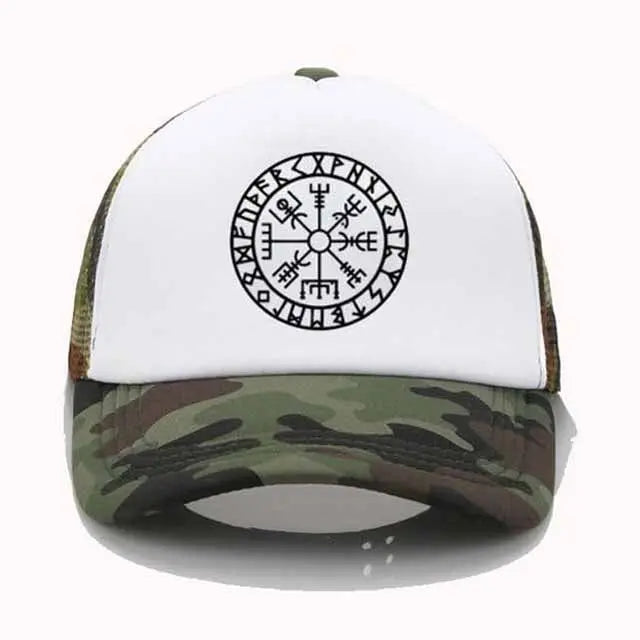 CASQUETTE VIKING VEGVISIR CAMOUFLAGE - Viking Héritage