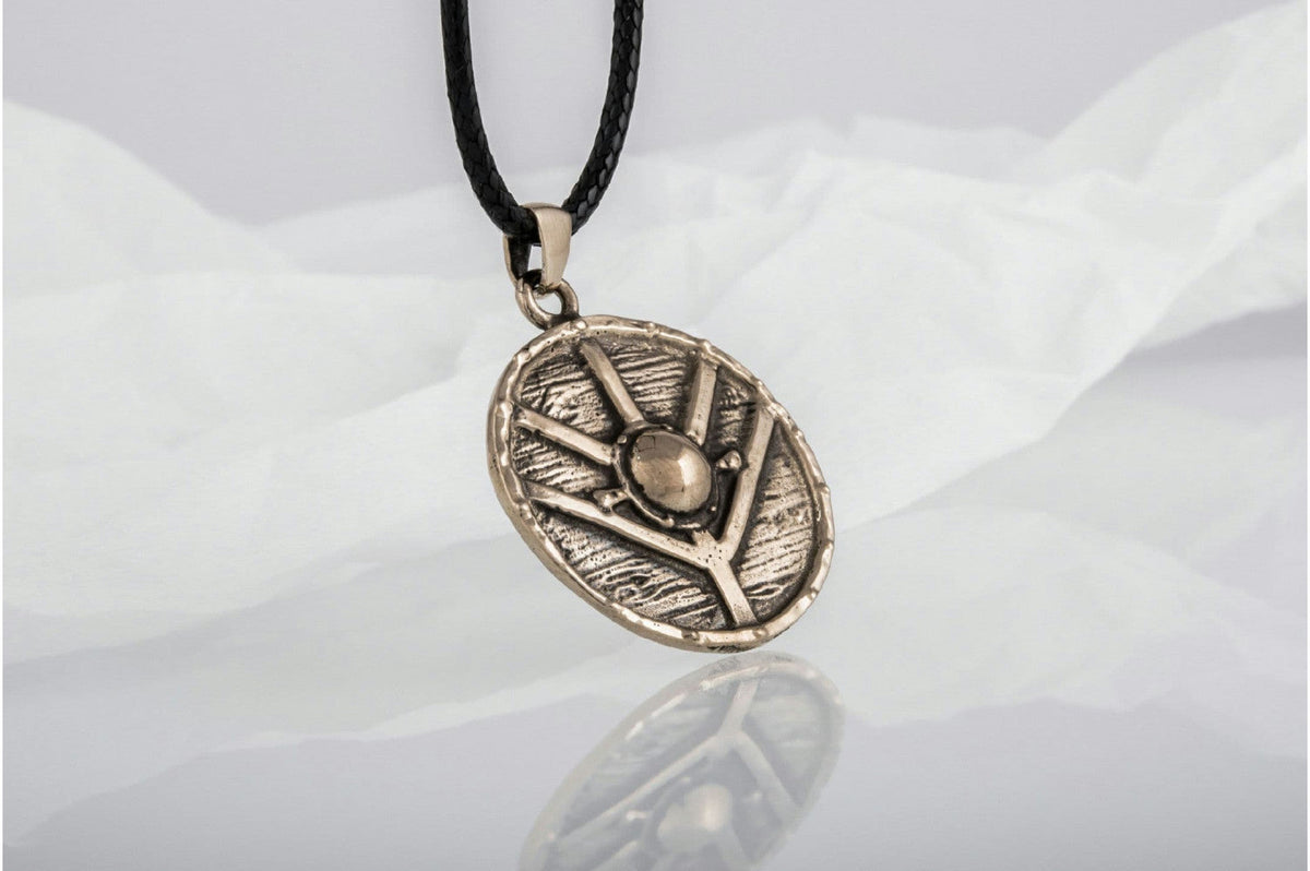 Pendentif Bouclier Ragnar — Bronze