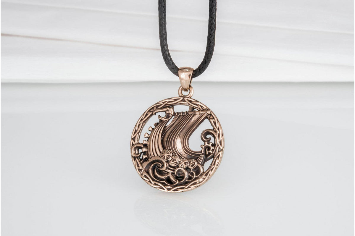 Pendentif Drakkar Sigrun — Bronze
