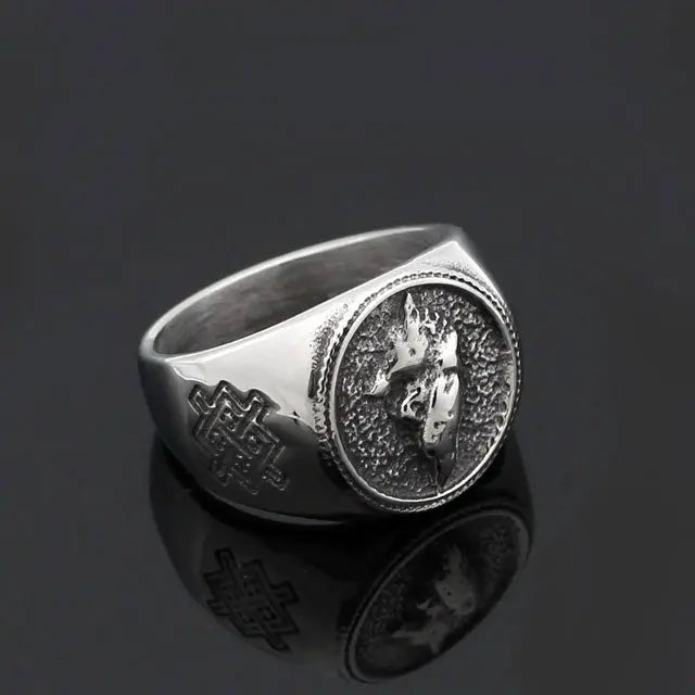 CHEVALIÈRE TÊTE DE LOUP - Viking Héritage