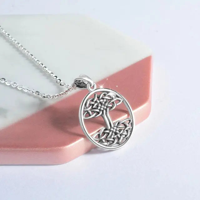 COLLIER ARBRE DE VIE ARBRE CELTIQUE (ARGENT) - Viking Héritage