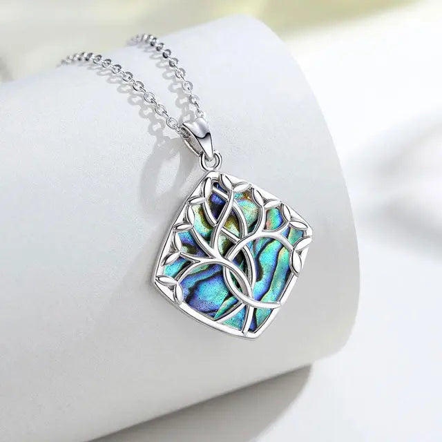 COLLIER ARBRE DE VIE ENTRELACÉ (ARGENT) - Viking Héritage