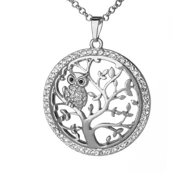COLLIER ARBRE DE VIE HIBOUX - Viking Héritage