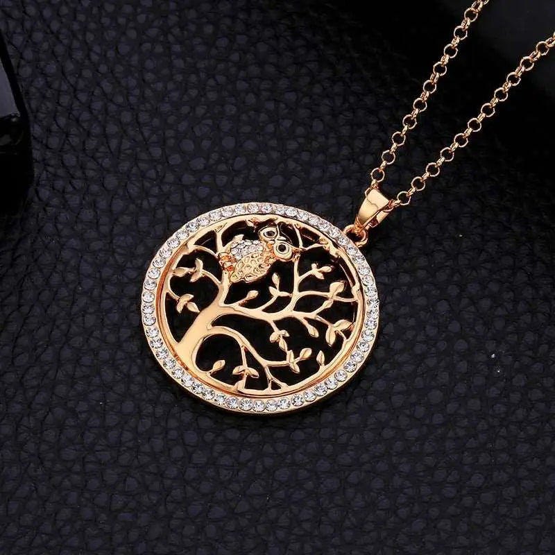 COLLIER ARBRE DE VIE HIBOUX - Viking Héritage
