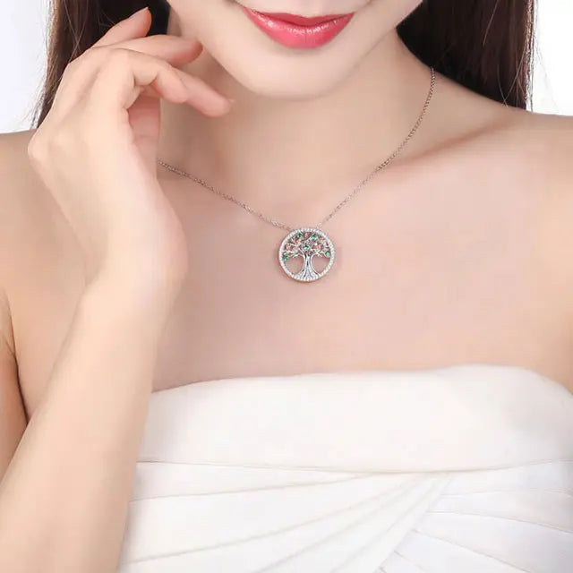 COLLIER ARBRE DE VIE PRÉCIEUX (ARGENT) - Viking Héritage