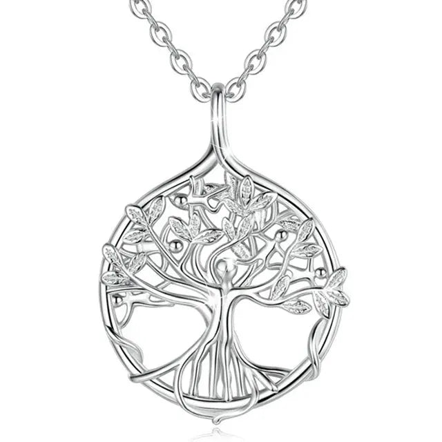 COLLIER ARBRE DE VIE SOURCE DE VIE (ARGENT) - Viking Héritage