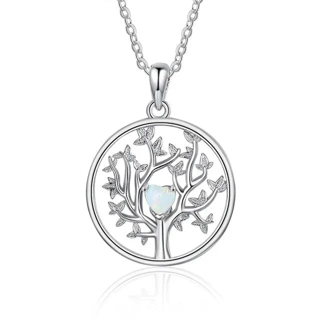 COLLIER ARBRE DE VIE SOURCE DE VIE (ARGENT) - Viking Héritage
